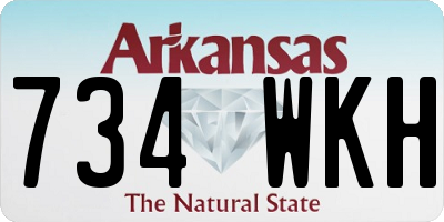 AR license plate 734WKH
