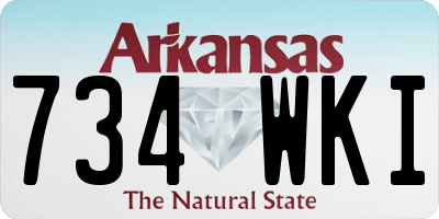 AR license plate 734WKI