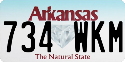 AR license plate 734WKM