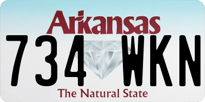 AR license plate 734WKN