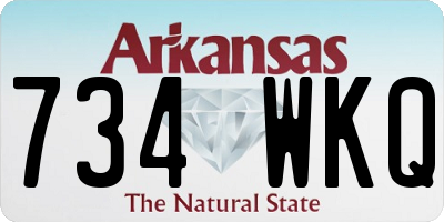 AR license plate 734WKQ