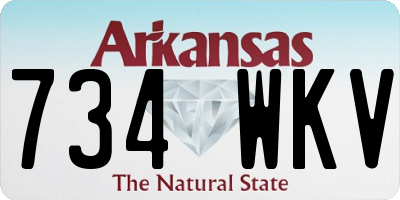 AR license plate 734WKV