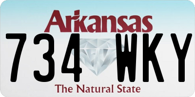 AR license plate 734WKY