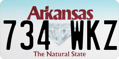 AR license plate 734WKZ