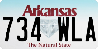 AR license plate 734WLA