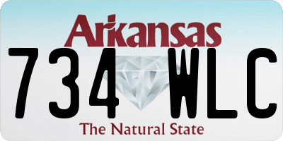 AR license plate 734WLC