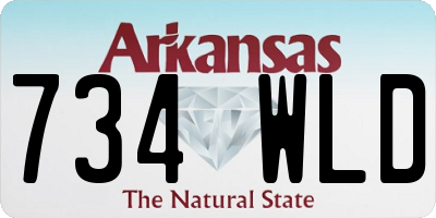 AR license plate 734WLD