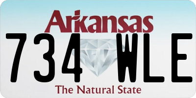 AR license plate 734WLE