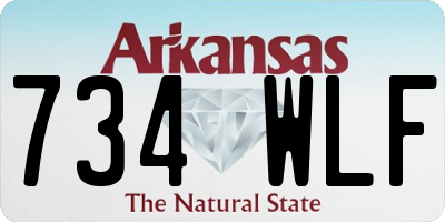 AR license plate 734WLF