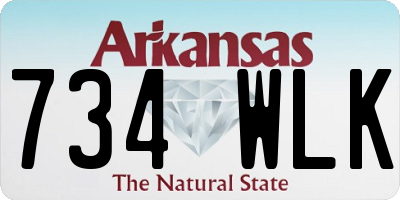 AR license plate 734WLK