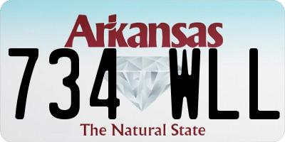AR license plate 734WLL