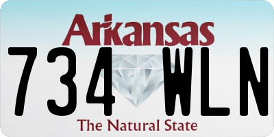 AR license plate 734WLN
