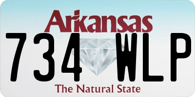 AR license plate 734WLP