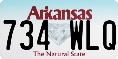 AR license plate 734WLQ