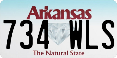 AR license plate 734WLS