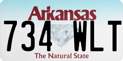 AR license plate 734WLT