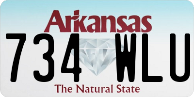 AR license plate 734WLU