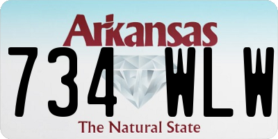 AR license plate 734WLW