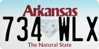 AR license plate 734WLX