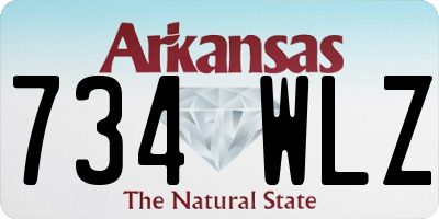 AR license plate 734WLZ