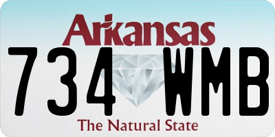 AR license plate 734WMB