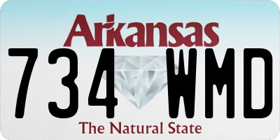 AR license plate 734WMD