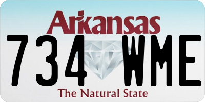 AR license plate 734WME