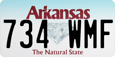 AR license plate 734WMF