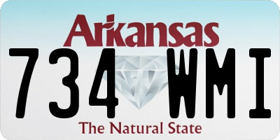 AR license plate 734WMI