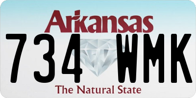 AR license plate 734WMK