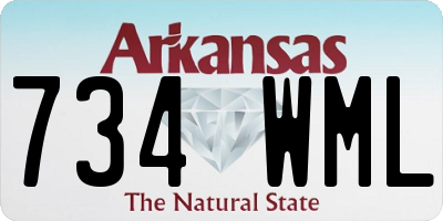 AR license plate 734WML