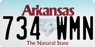 AR license plate 734WMN