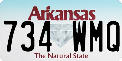 AR license plate 734WMQ
