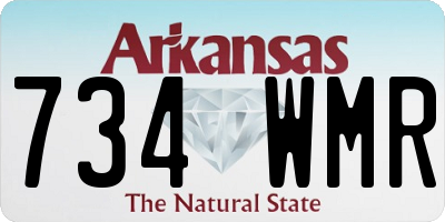 AR license plate 734WMR