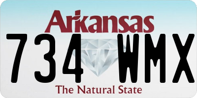 AR license plate 734WMX