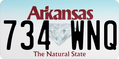 AR license plate 734WNQ