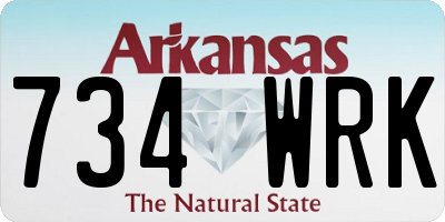 AR license plate 734WRK