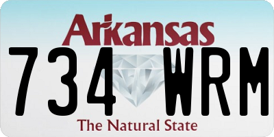AR license plate 734WRM
