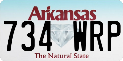 AR license plate 734WRP