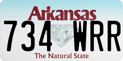AR license plate 734WRR