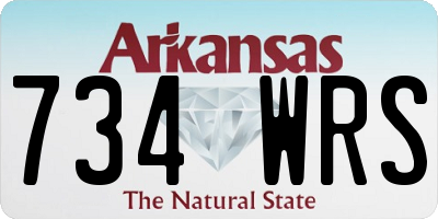 AR license plate 734WRS