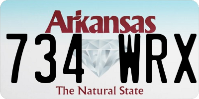 AR license plate 734WRX