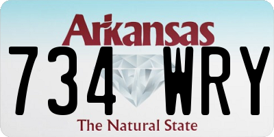 AR license plate 734WRY