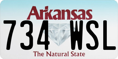 AR license plate 734WSL