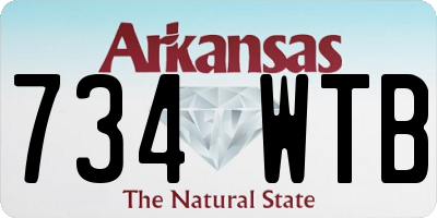 AR license plate 734WTB