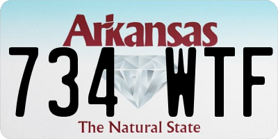 AR license plate 734WTF