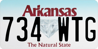 AR license plate 734WTG