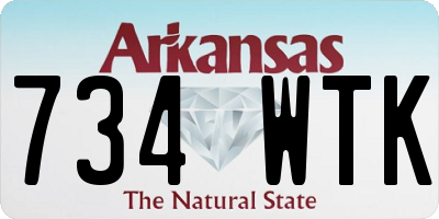 AR license plate 734WTK