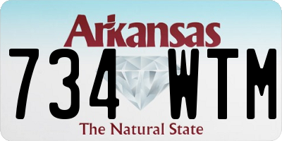 AR license plate 734WTM