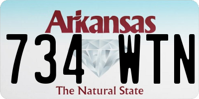 AR license plate 734WTN